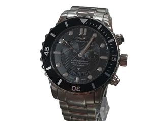 RELOJ PULSERA SANDOZ CHRONOGRAFT NEGRO/PLATA