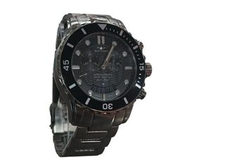 RELOJ PULSERA SANDOZ CHRONOGRAFT NEGRO/PLATA
