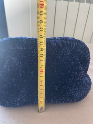 Bolso Clutch Terciopelo Azul Marino