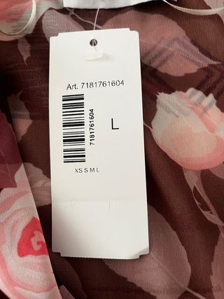 Camisa semitransparente floral