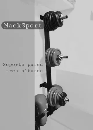 Soporte pared discos 3 alturas