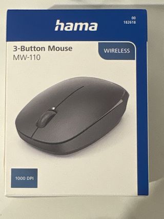 Ratón Hama MW-110 Inalámbrico 1000 DPI