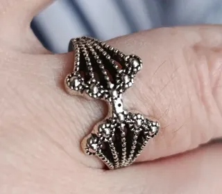 Lote 9 Anillos Plateados Ajustables unos otros no.