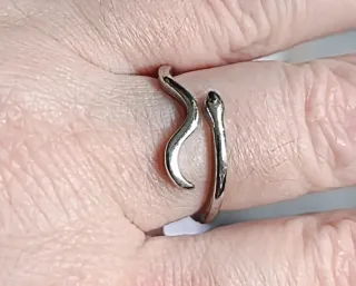 Lote 9 Anillos Plateados Ajustables unos otros no.