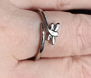 Lote 9 Anillos Plateados Ajustables unos otros no.