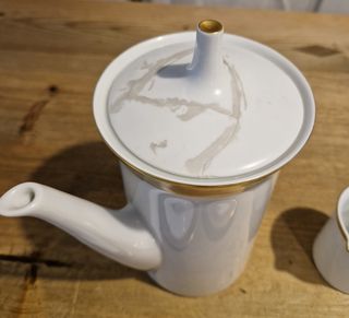 Juego de café Rosenthal porcelana oro