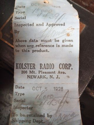 Radio Kolster vintage