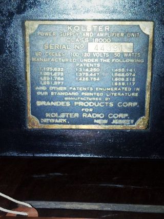 Radio Kolster vintage