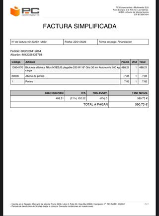 Bicicleta Eléctrica Nilox J2 Beige 2026