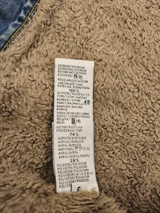 Cazadora vaquera Trafaluc forrada de Zara