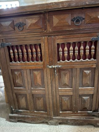 Mueble entrada cómoda castellana madera