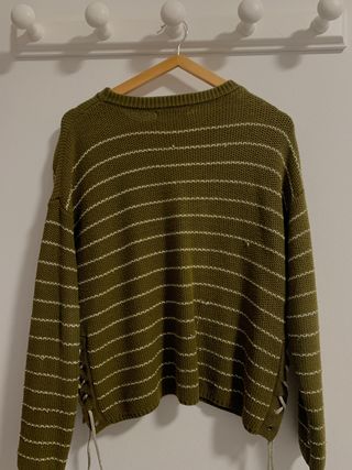 Jersey Mango Verde Rayas Talla Única