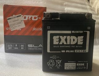 Batería Moto Exide ETZ-7-BS 12V 6Ah de segundamano