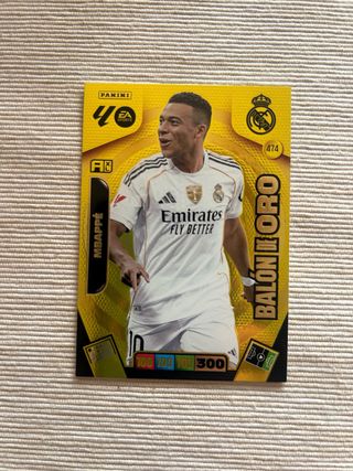 Carta Balón de Oro Mbappé Adrenalyn 25-26