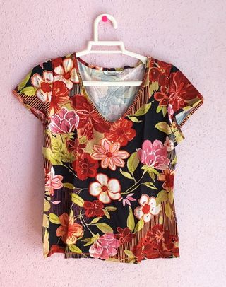 2 Blusas florales estampadas XXXL/46