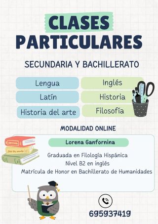 Profesora particular/ Clases particulares