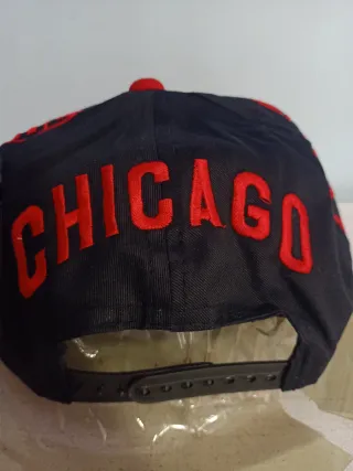 Gorra Chicago Negra y Roja