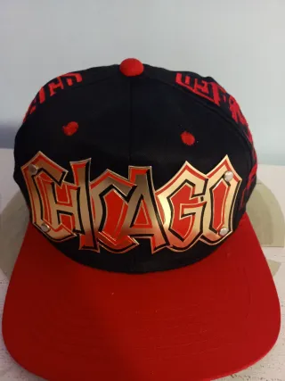 Gorra Chicago Negra y Roja