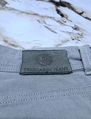 Pantaloni Trussardi Jeans Vintage Grigio Tg 46