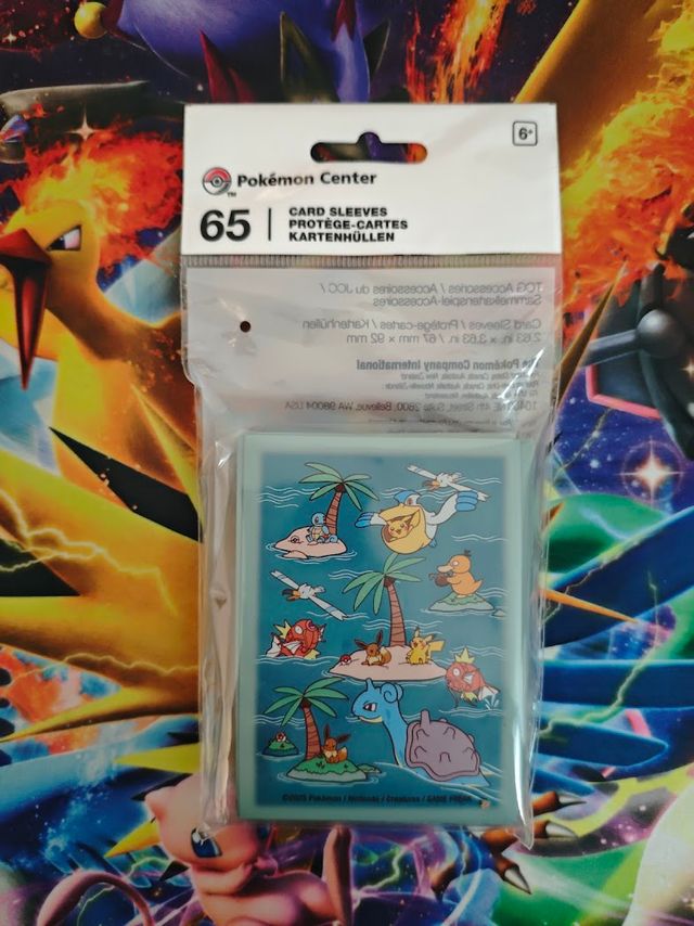 pokmon sunny sea card sleeves Amazon.com: Pokmon Center: Pokmon TCG: Sunny Sea Card Sleeves (65 Sleeves)  : Toys & Games