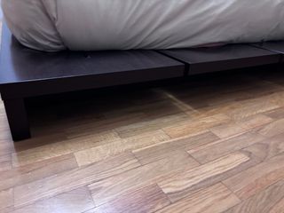 Cama baja tatami wengue con cajoneras