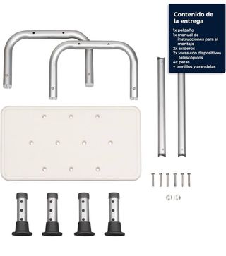 Banqueta Ducha Ajustable 100kg