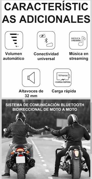 Cardo Spirit Motocicleta 2 Vías Bluetooth Sistema
