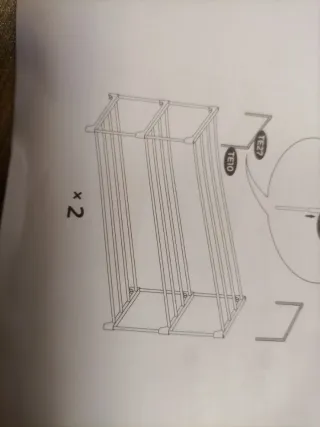 Estantería zapatero metálica