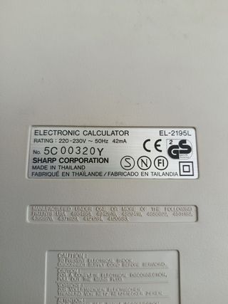 Calculadora Sharp EL-2195L