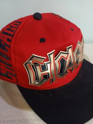 Gorra Chicago Roja y Negra