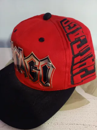 Gorra Chicago Roja y Negra
