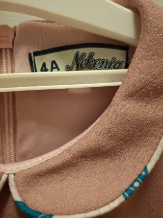 Vestido niña 4 años rosa con volantes