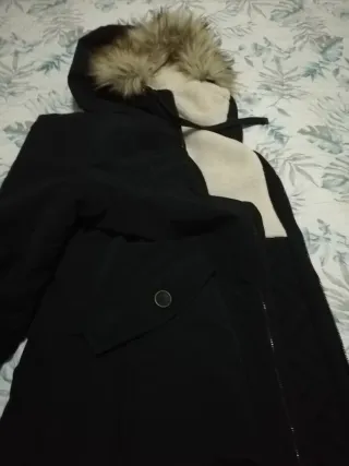 Parka Pull&Bear Negra Talla XL