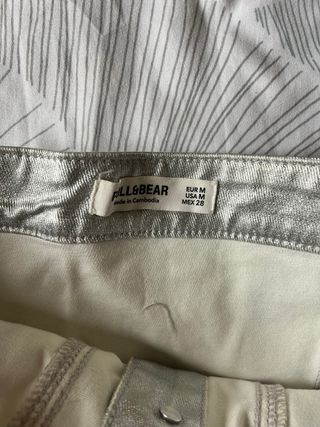 Top plateado Pull&Bear