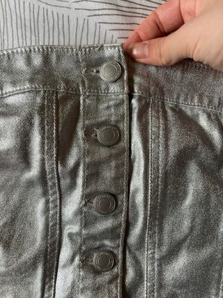 Top plateado Pull&Bear