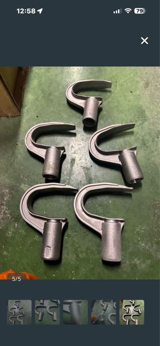 5 Ganchos Goma Pasador Stihl 29mm