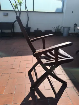 Mesa 6 Sillas Terraza Teca