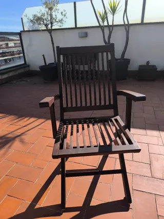 Mesa 6 Sillas Terraza Teca