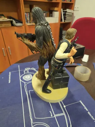 Kotobukiya Han Solo y Chewbacca 2004 1/7