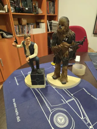 Kotobukiya Han Solo y Chewbacca 2004 1/7