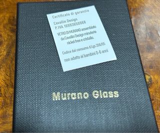 Pulsera Murano Cavallin Azul y Oro