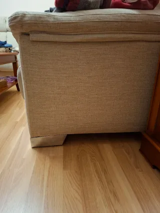 Sofá 3 plazas + 2 plazas microfib. Aquaclean Beige