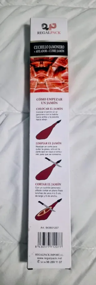 Cuchillo Jamonero Regalpack + Afilador