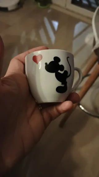 2 Tazzine Minnie e Topolino Cuore