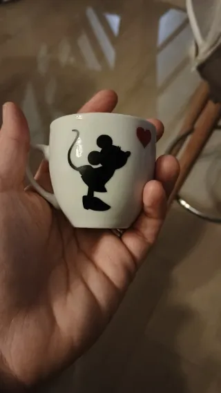 2 Tazzine Minnie e Topolino Cuore