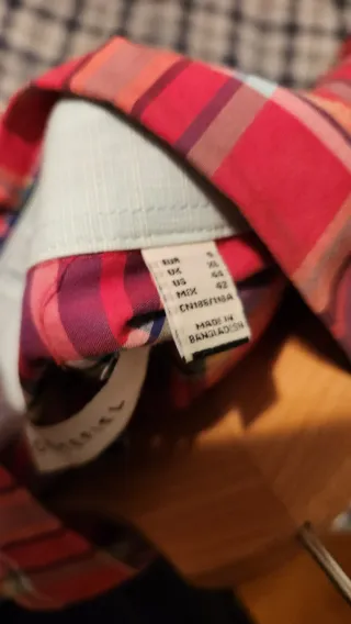 Camisa Cortefiel Cuadros Talla XL