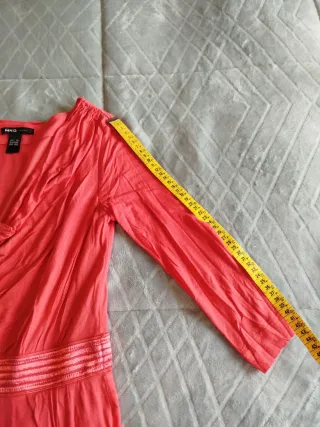 Vestido Mango Coral Talla M