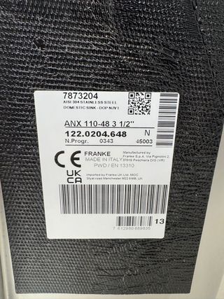 Fregadero Franke Acero Inoxidable