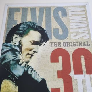 Targa Metallo Elvis Presley Always 30th