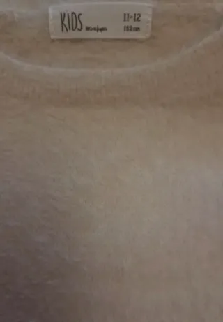 Jersey punto niña rayas blanco, gris y rosa